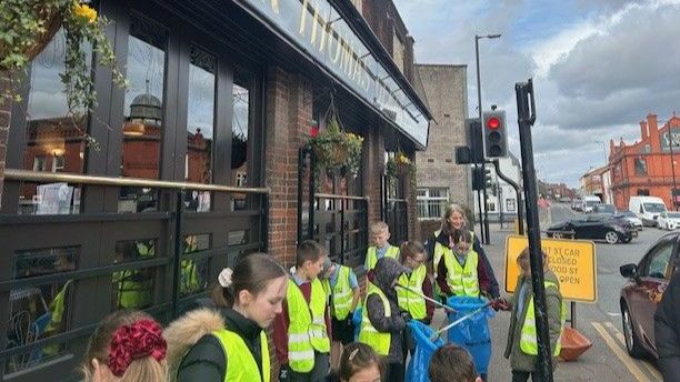 Volunteer litter pickers